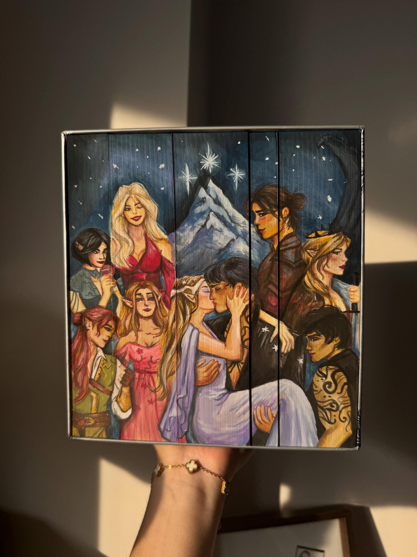 A Court of Thorns and Roses — Hand Painted Fore-Edge Set