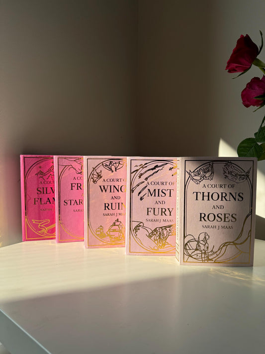 A Court of Thorns and Roses — Hand-Rebound Hardcover Set