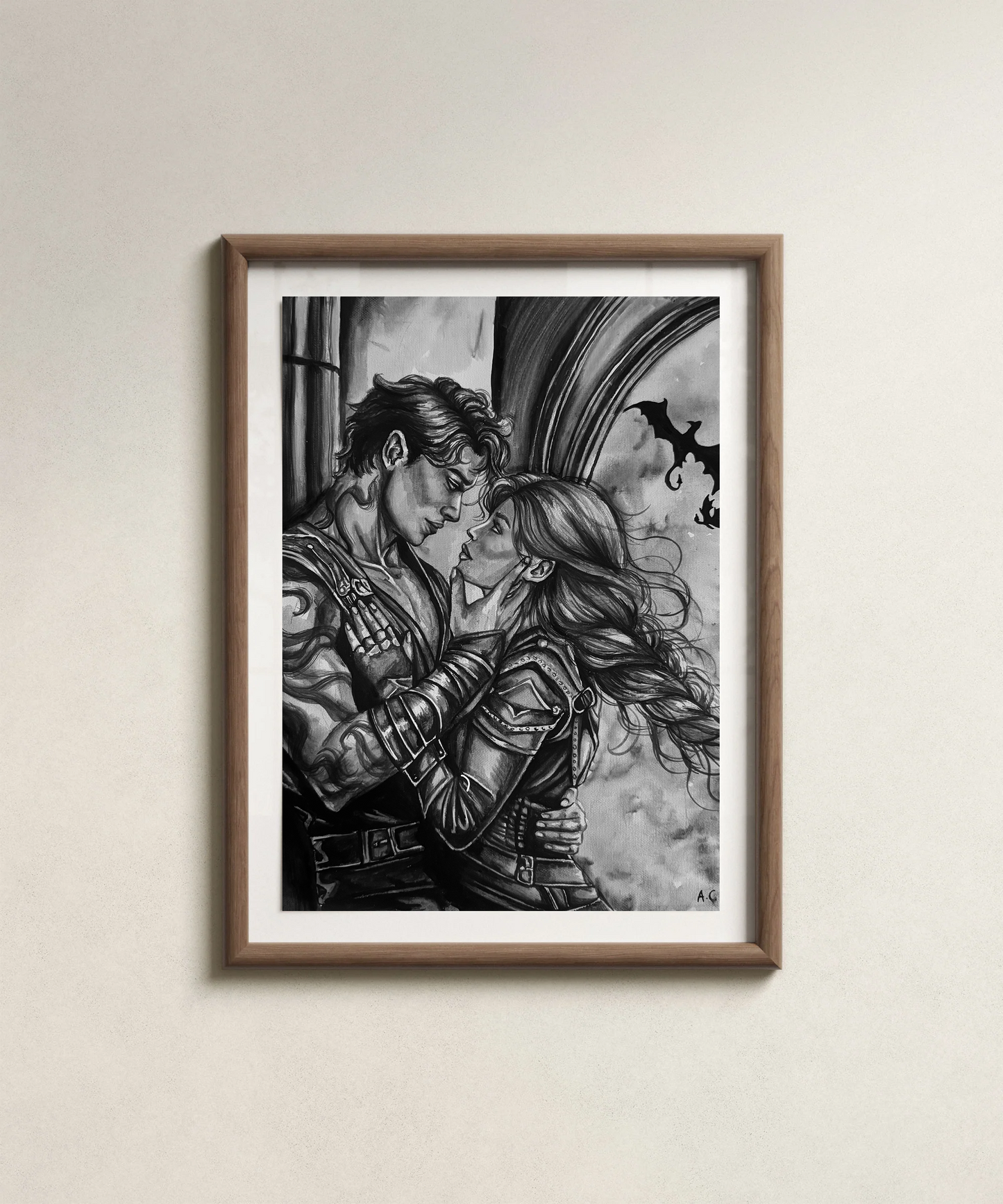 At the Wall - Digital Print