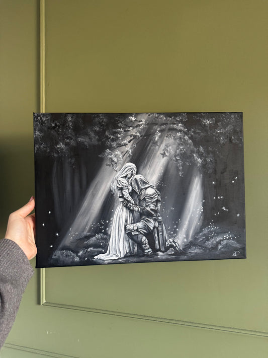A Knight's Promise - ORIGINAL Canvas Painting